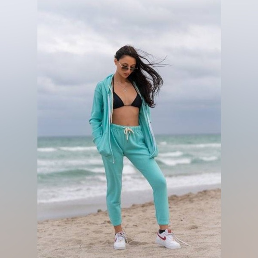 Aqua Tracksuit Set Hoodie And Joggers - Picture 5 of 8